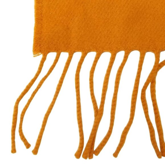 HERMES - Orange Light Blue Red Black Cashmere Scarf 405-071825 - Picture 4 of 7